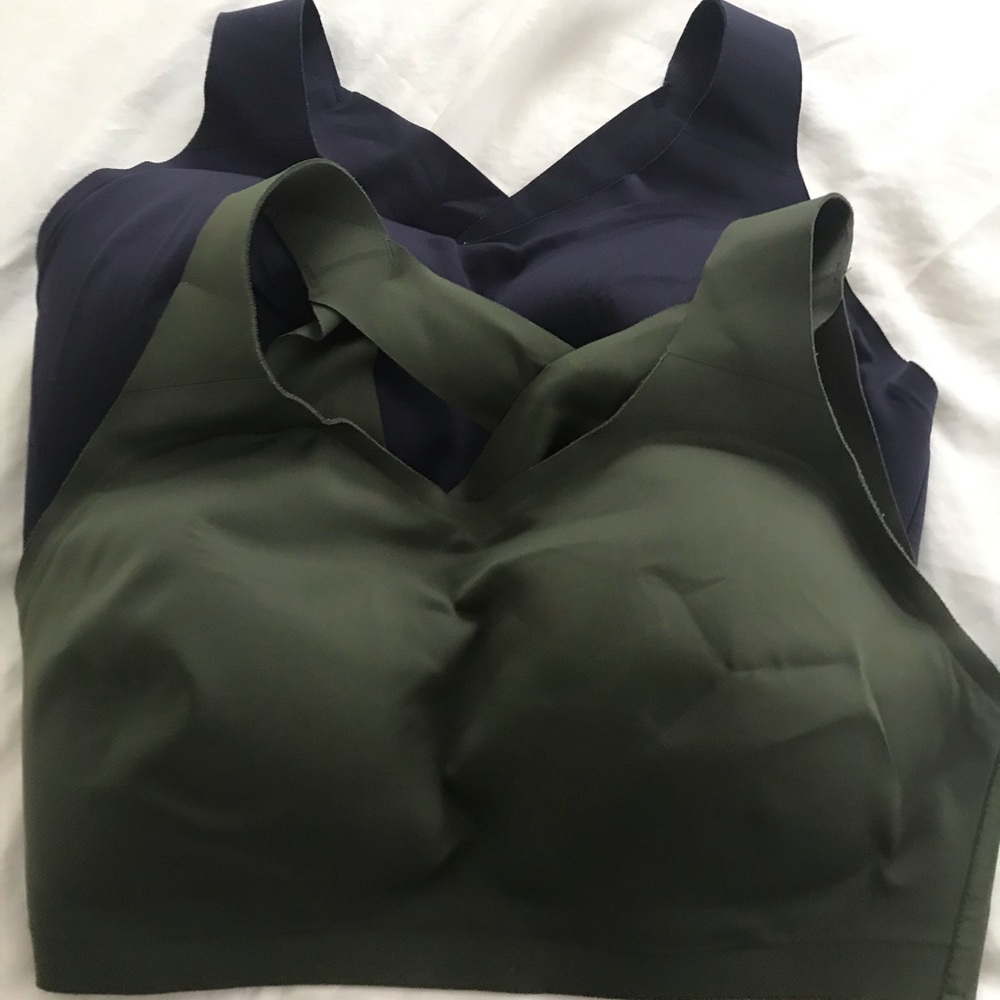 Two Lululemon Enlite Sports Bras, Size 36E